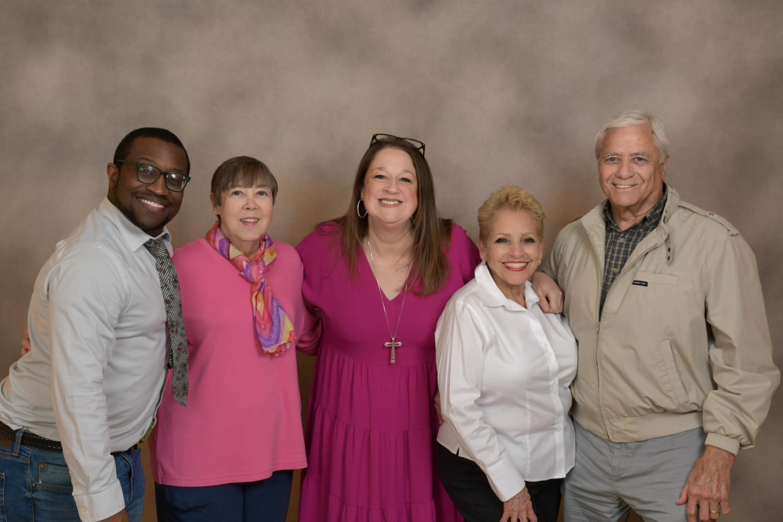 The First Christian Church staff standing together
